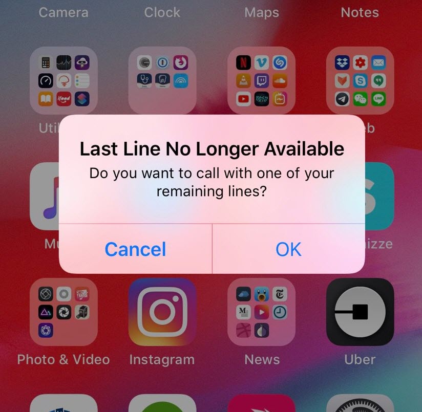 Dual Sim New Iphone 2018 Promt Ios 12 Beta 5 And 6 1