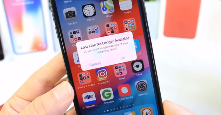 Dual Sim New Iphone 2018 Promt Ios 12 Beta 5 And 6