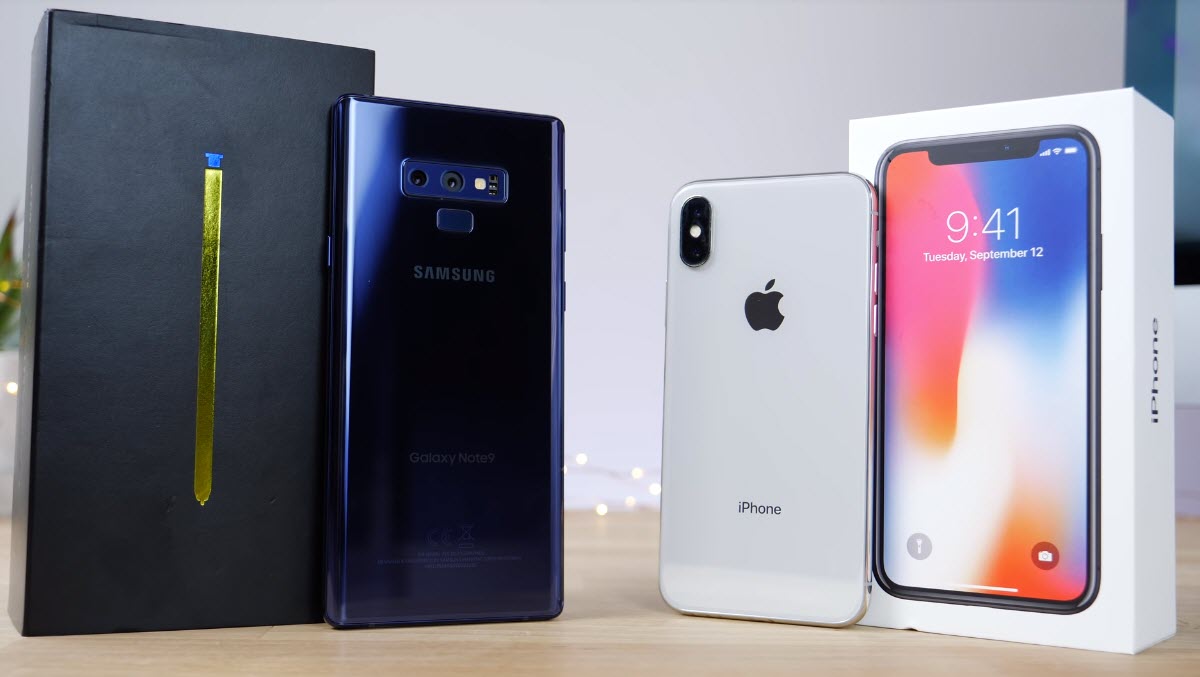 Iphone X And Galaxy Note 9 Speed Test 1