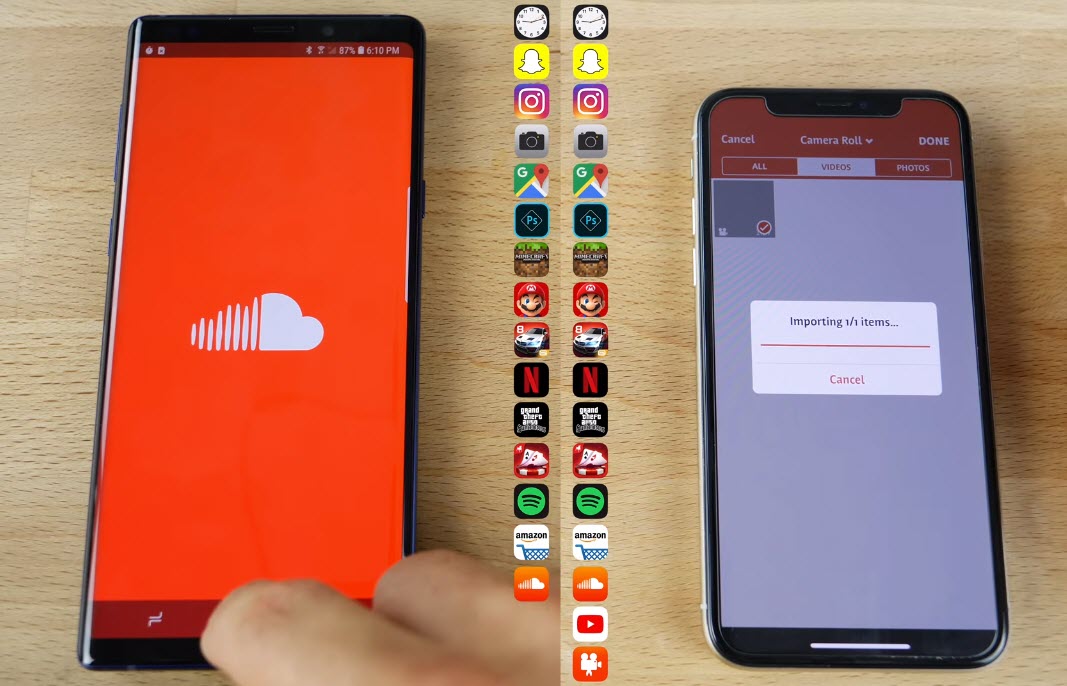 Iphone X And Galaxy Note 9 Speed Test 3