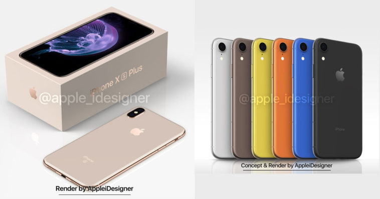 Iphone X Plus And Iphone 2018 Render By Appleidesigner