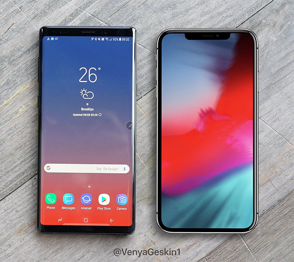 Iphone X Plus Vs Galaxy Note 9