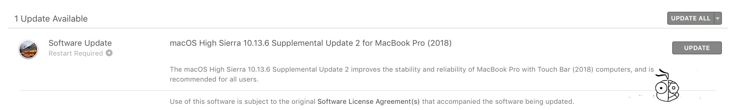 Macos High Sierra 10.13.6 (supplemental Update 2)