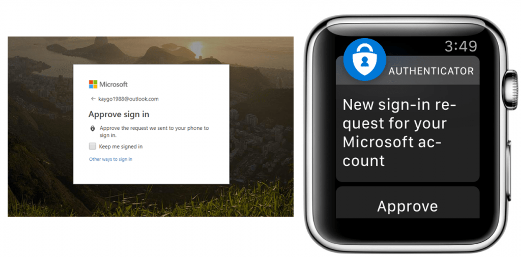  microsoft authenticator apple watch 