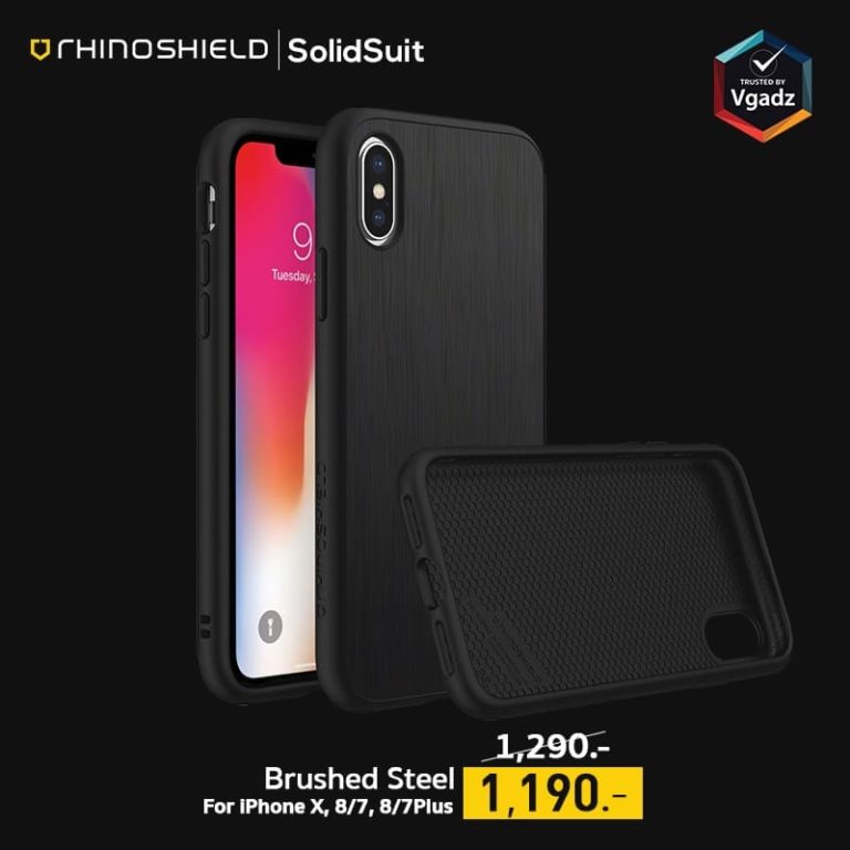 Rhinoshield SolidSuit ลดราคาพิเศษ ตั้งแต่วันนี้ 31 ส.ค. 61 นี้ที่ Vgadz