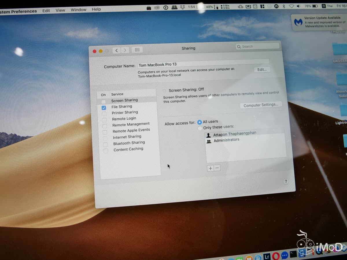 Transfer File Two Macbook Using Thunderbolt 5