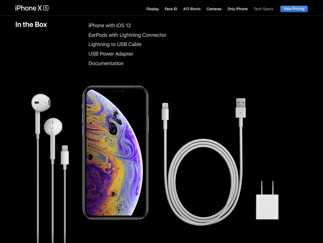 Iphone Xs In The Box