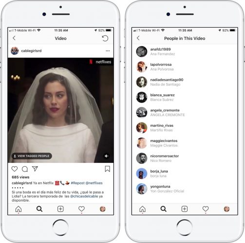 Instagram Testing Video Tagging 1