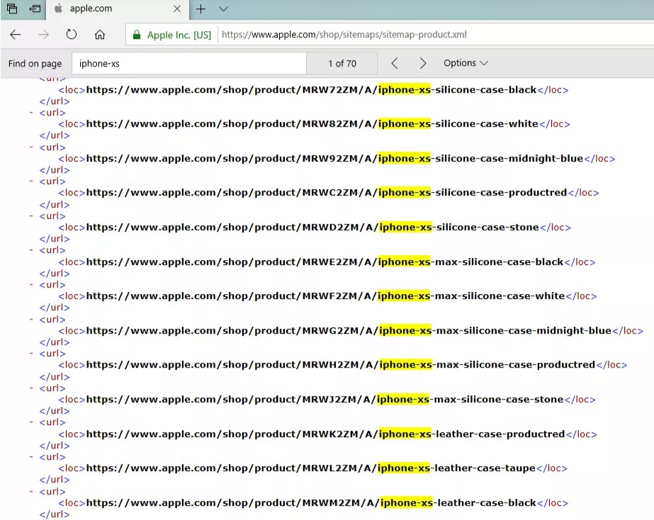 Iphone Xs Name Confirm At Apple Website Product Sitemap 1
