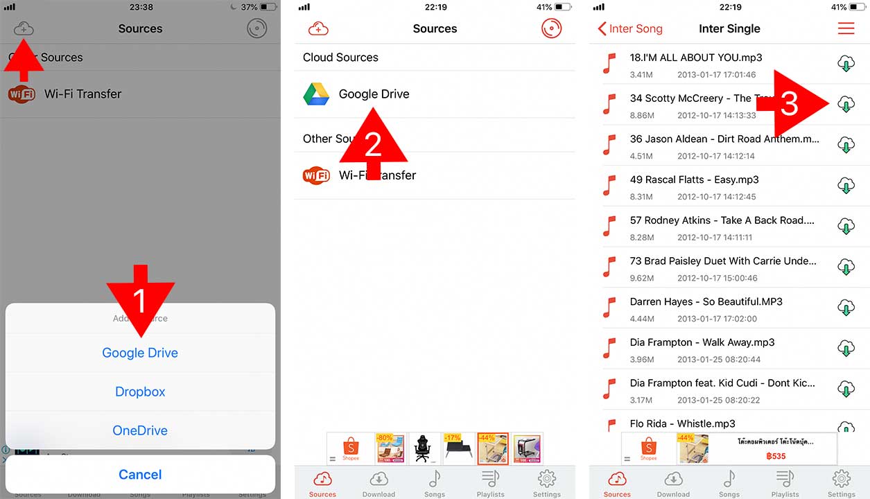 App Cloud Music Player Howto5