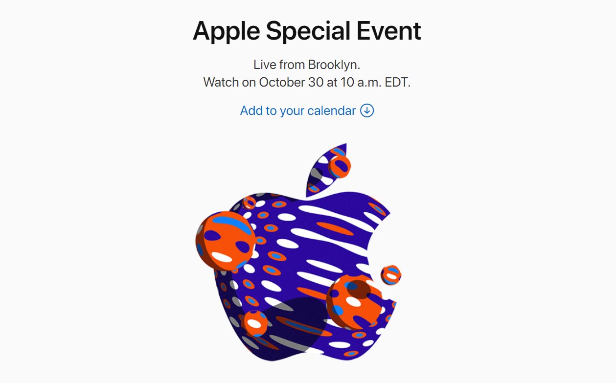 Apple Event 30 Oct 2018 Confirm Img 2