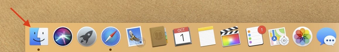 Finder App Locate On Dock