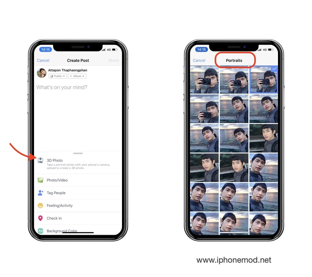 Using Facebook 3d Photo 01
