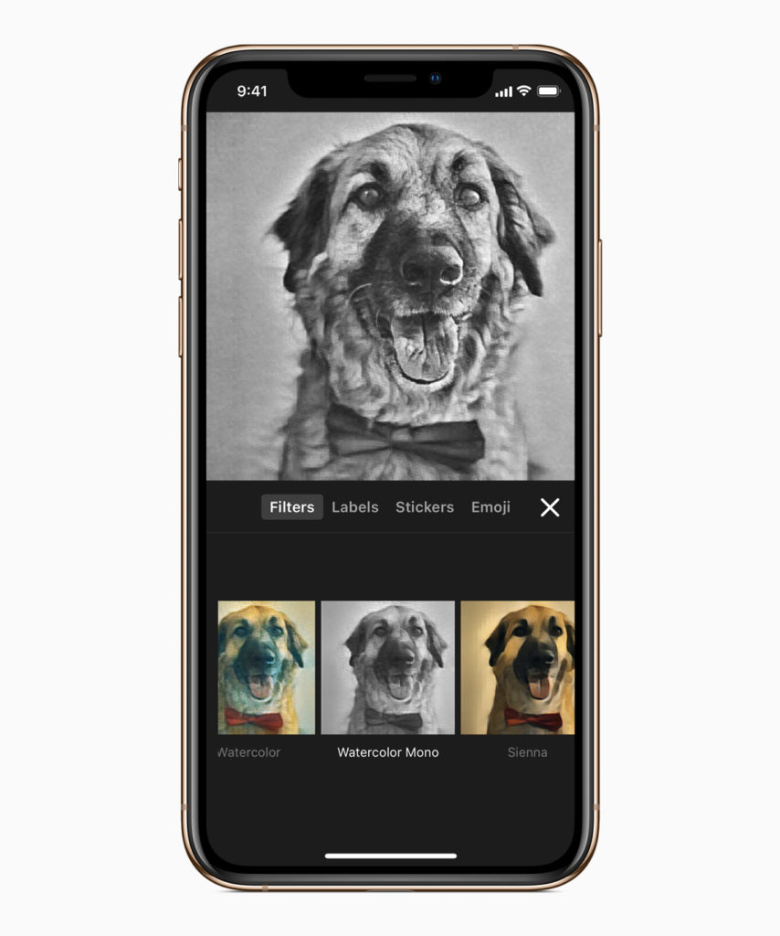 Apple Clips Update Watercolor Mono Selfie 11072018