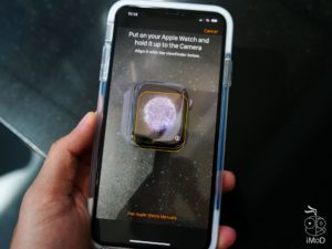 bring iphone near apple watch