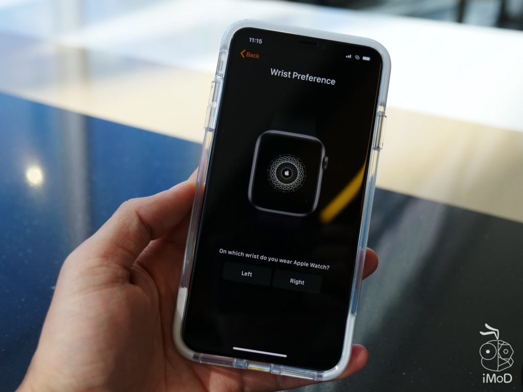 bring iphone near apple watch
