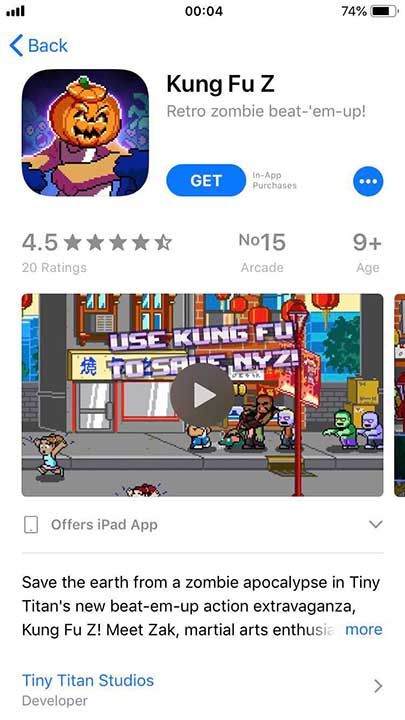 Game Kung Fu Z Footer