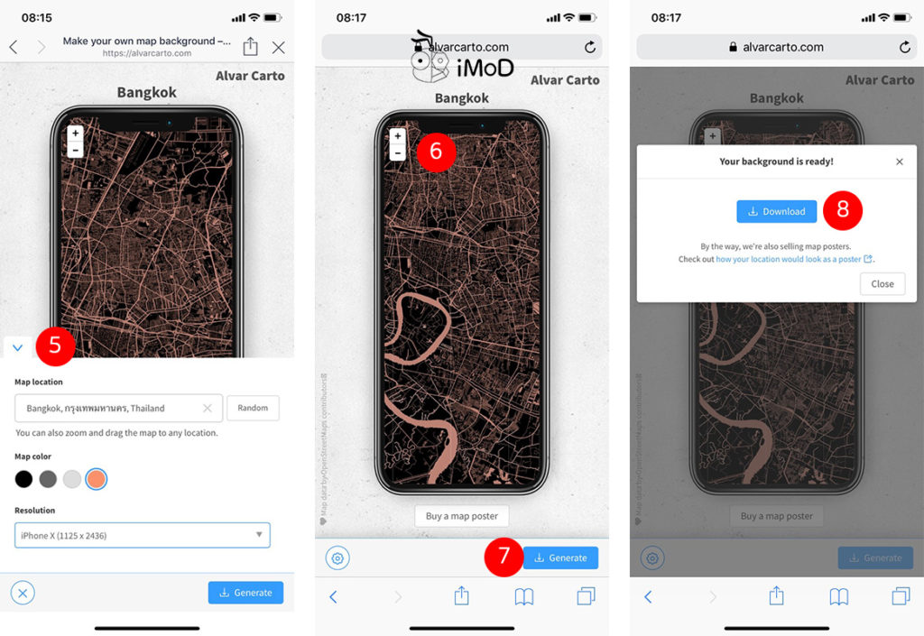 How To Create Map Plan Wallpaper Iphone 2