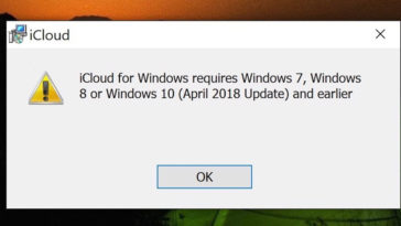 Icloud For Windows 10 1809 Compatibility Issues