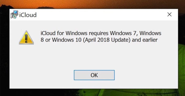Icloud For Windows 10 1809 Compatibility Issues