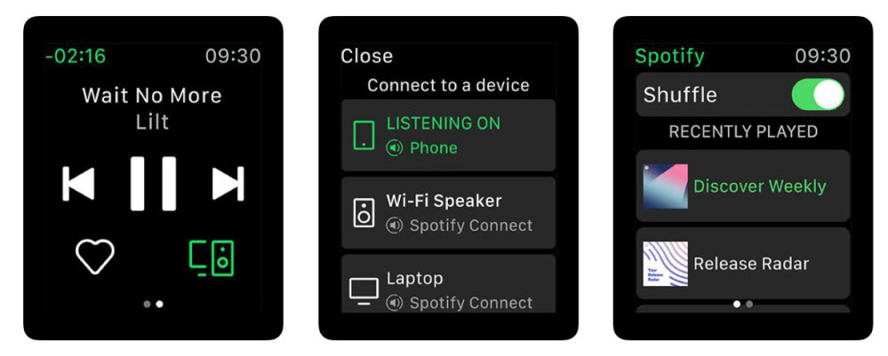 spotify apple watch series 2