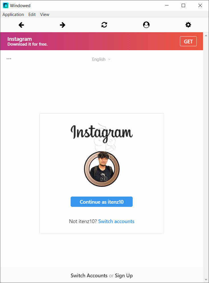 Windowed Instagram On Mac Pc 0001