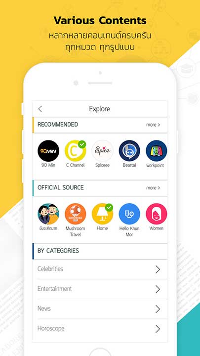 App Noozup Various Contents
