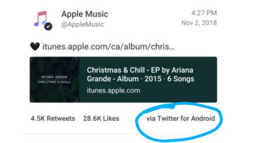 Apple Music Account Use Android Device Post At Twitter
