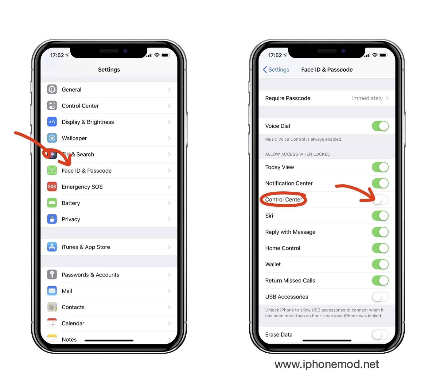 Disable Control Center At Lock Screen Ios 12 01