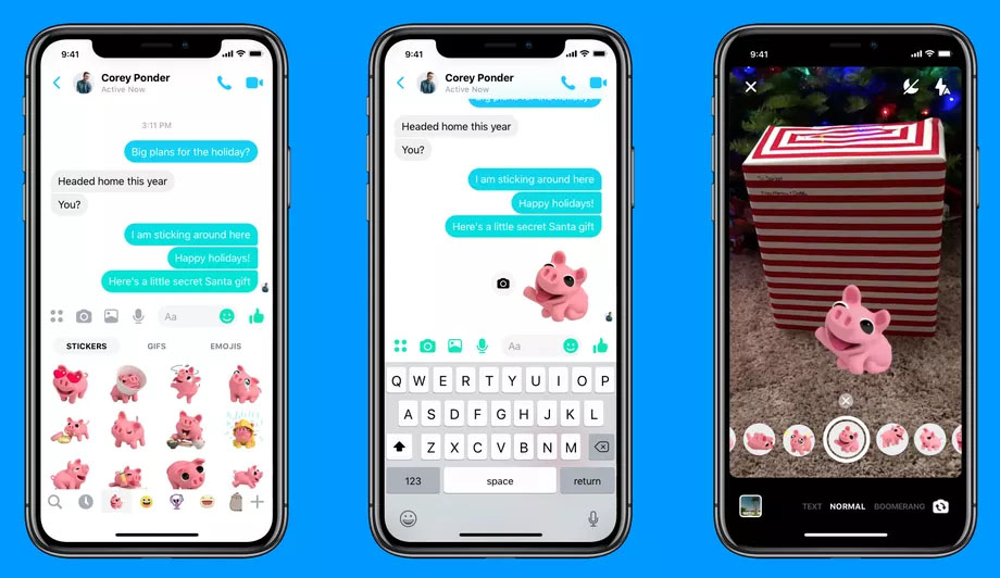 Facebook Messenger Boomerang Selfile Portrait Announce 1
