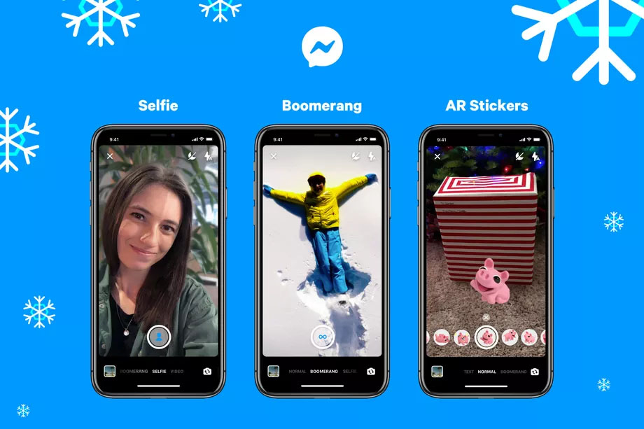 Facebook Messenger Boomerang Selfile Portrait Announce 3