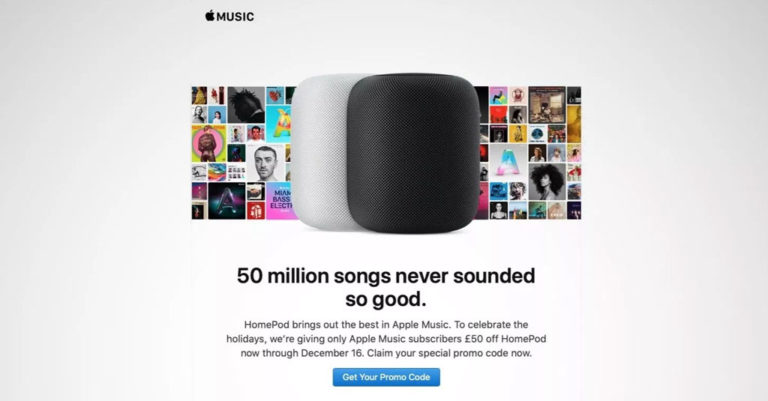Music Pod Rates Apple ลดราคา HomePod เหลือ 299 ดอลลาร์ จาก 349 ดอลลาร์ (ไม่มีขายในไทย)
