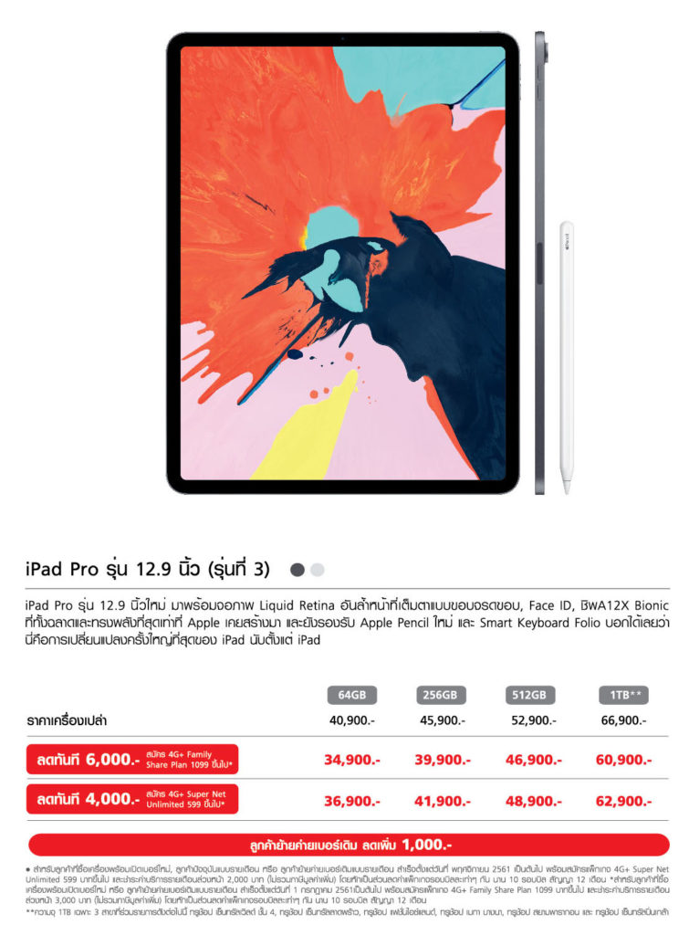 Ipad Pro 2018 Wifi Cellular Trumove H Promotion 2