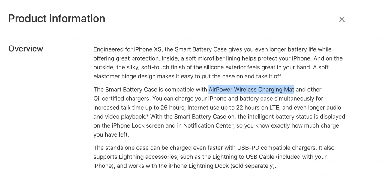 Airpower Spotted Iphone Xs Smart Battery Case Accidentally Img 1