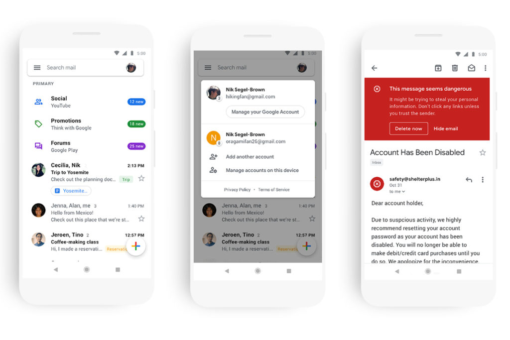 Gmail App Prepare Release Material Design Ios Android 2