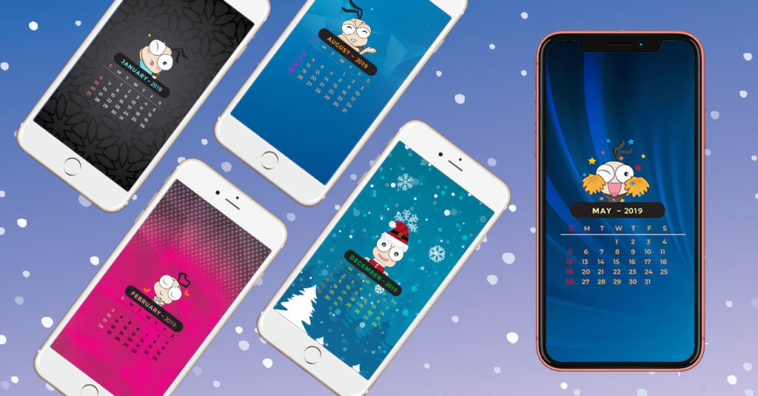 Imod 2019 Calendar Iphone Wallpaper Cover