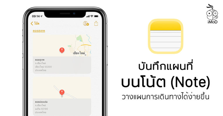 Save Map In Note App Iphone Ipad Cover
