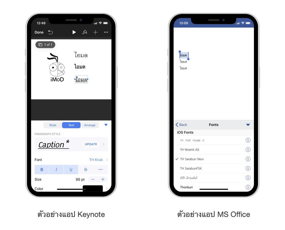 Thai Font For Officer 02