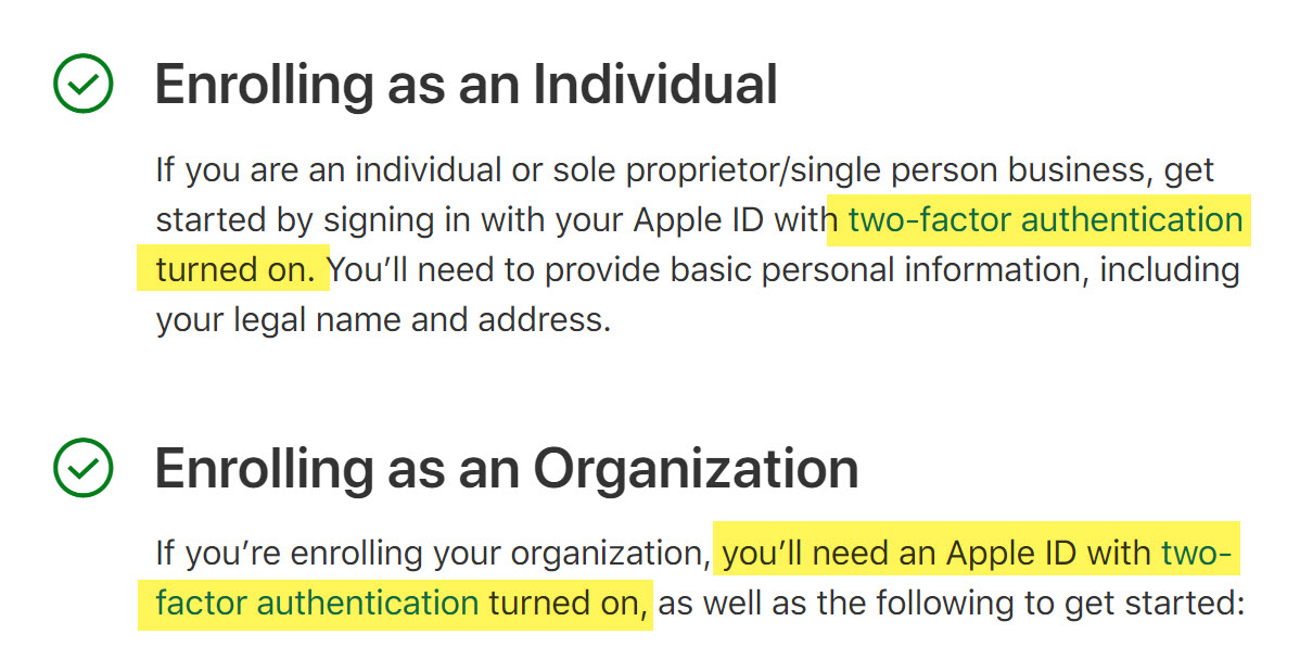 Apple Developer Two Factor Requirement Img 1