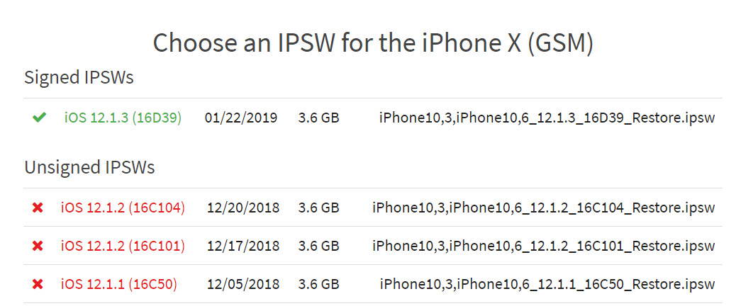 Apple Stop Signing Ios 12 1 1 And Ios 12 1 2 Img 1