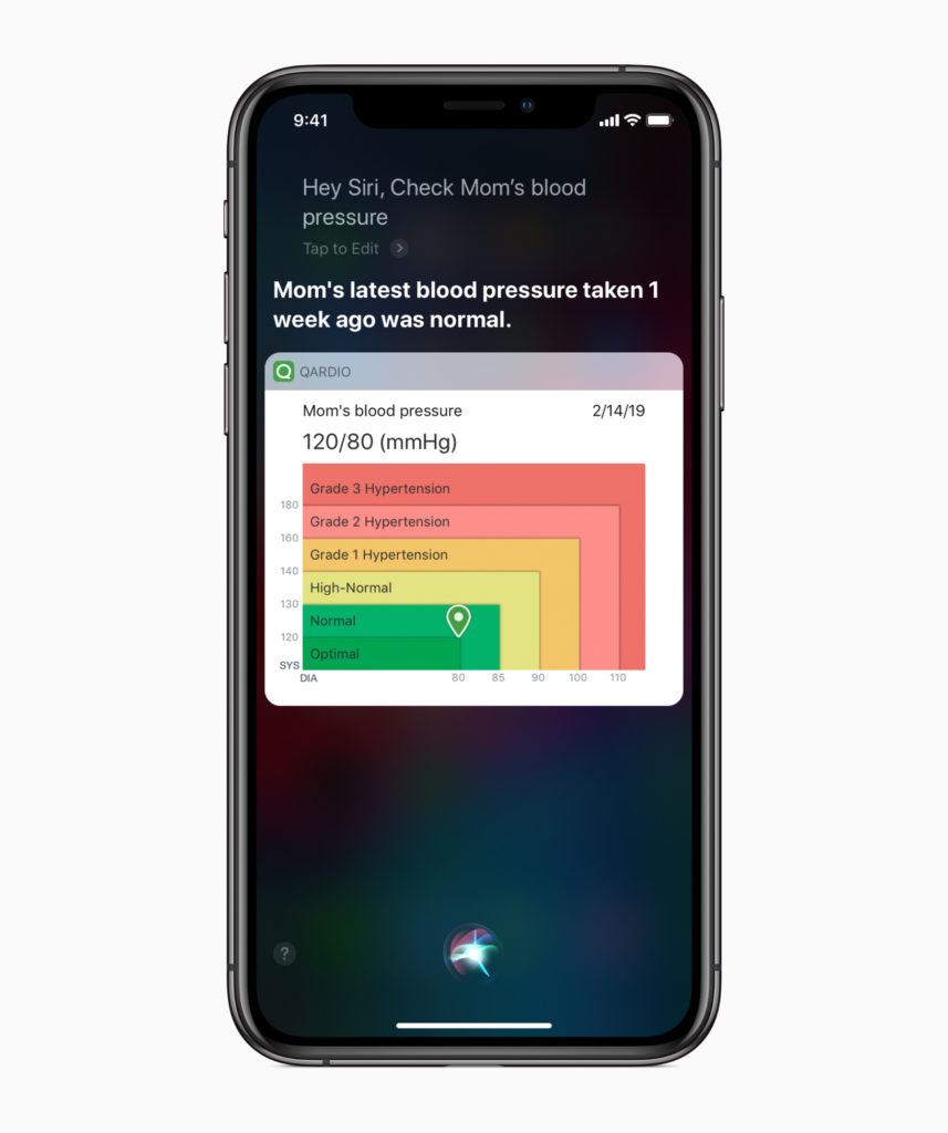 Apple Siri Shortcuts Health And Fitness Blood Pressure 02282019