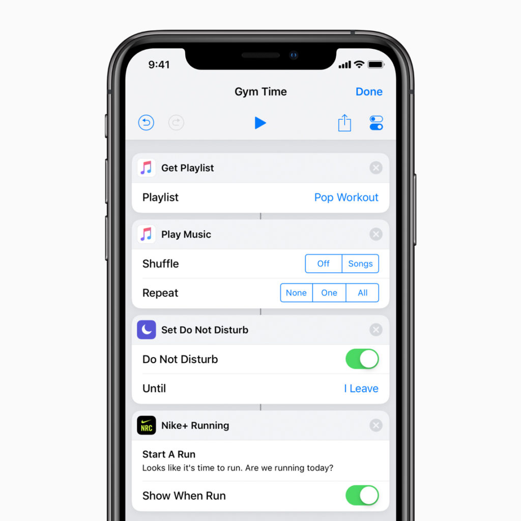 Apple Siri Shortcuts Health And Fitness Gym Time Screen 02282019