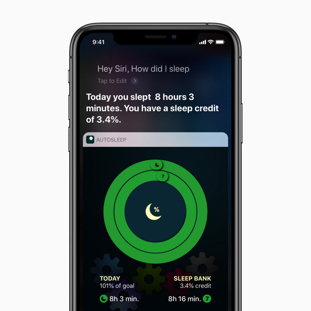 Apple Siri Shortcuts Health And Fitness Sleep Screen 02282019