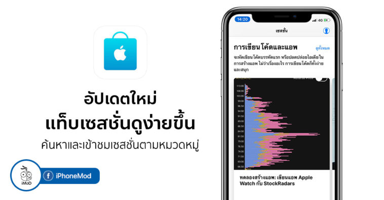 Apple Store Update New Session Tab