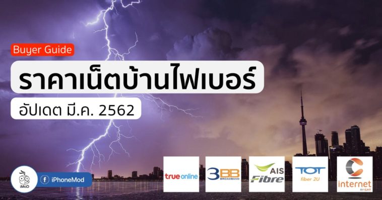 Fiber To Home Internet Thailand Mar 2019