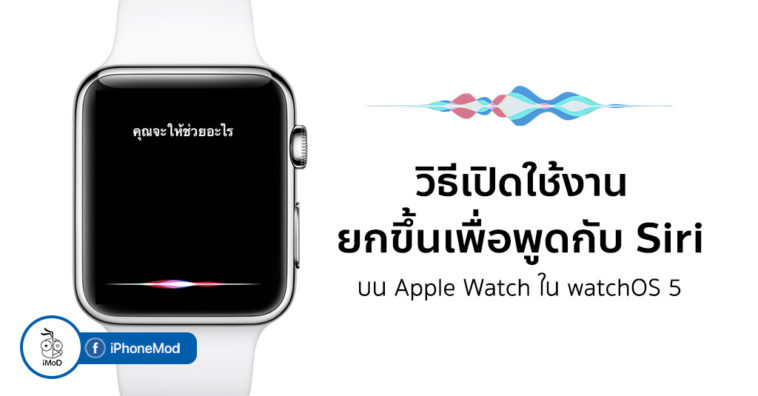 How To Enable Raise To Speak With Siri Apple Watch Watchos 5