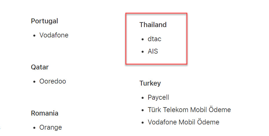Apple Mobile Phone Billing Thailand Img 1