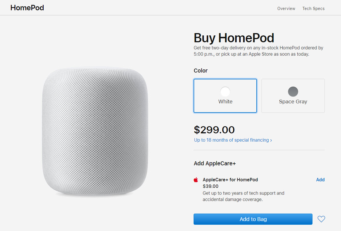 Homepod Us Official Discount To 299 Dollar Img 1