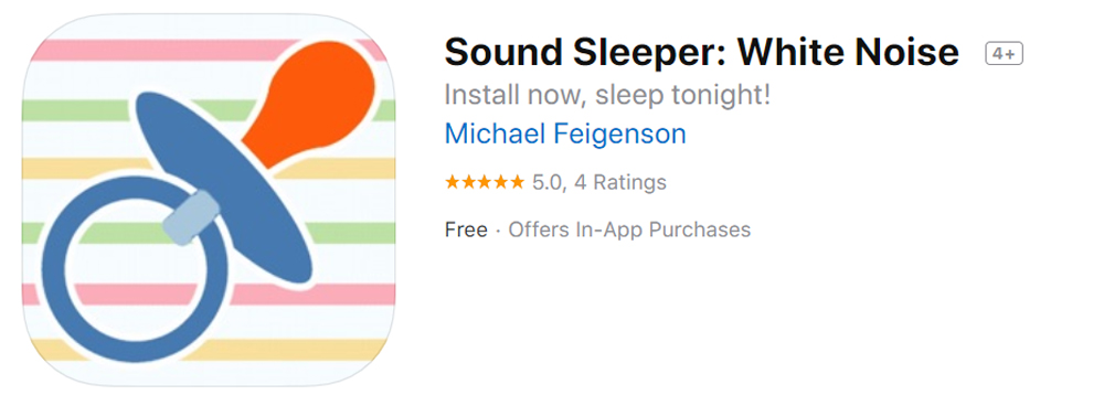 แอป Sound Sleeper: White Noise สำหรับคุณแม่มือใหม่