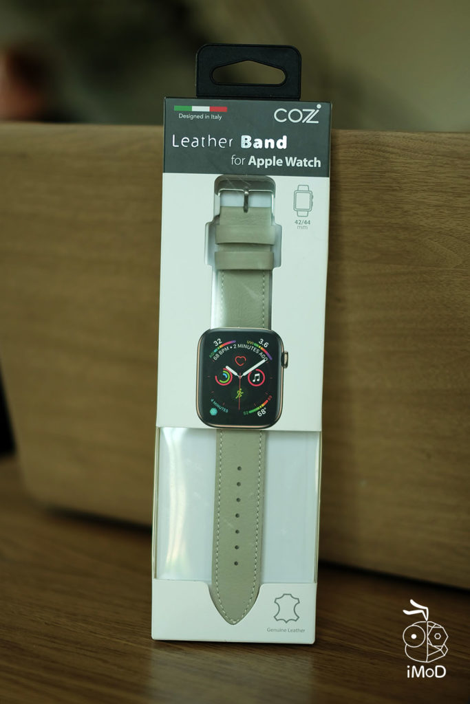 Cozistyle Striped Leather Apple Watch Band Lilly White Color Review 1